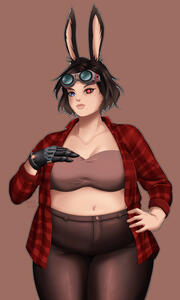 Halfbody, full colour, no background