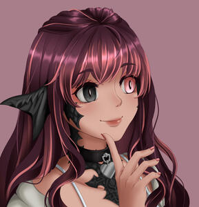 Bust, full colour, no background