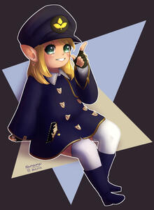 Fullbody, full colour, simple background